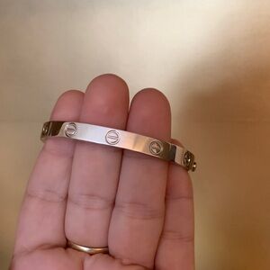 Luxury Silver Bangle with Engraved Design